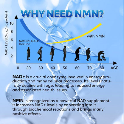 NMN 500mg Capsules, 5-in-1 with Resveratrol, TMG & CoQ10, 60 Count | Supports Cellular Energy Support, Healthy Aging Support, DNA Repair and NAD+ Production, Daily Supplement, Non-GMO