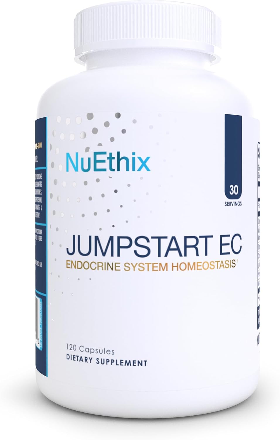 NuEthix Formulations Jumpstart EC, Endocrine System Homeostasis Dietary Supplement, 120 Capsules