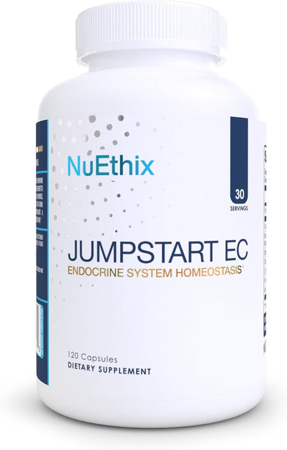 NuEthix Formulations Jumpstart EC, Endocrine System Homeostasis Dietary Supplement, 120 Capsules