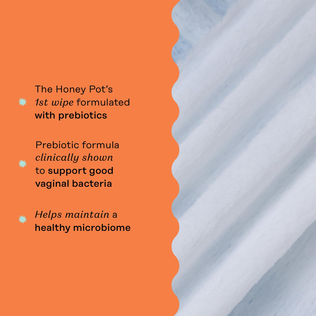 The Honey Pot Company - Prebiotic Feminine Wipes - Herbal Infused Feminine Hygiene Wipes