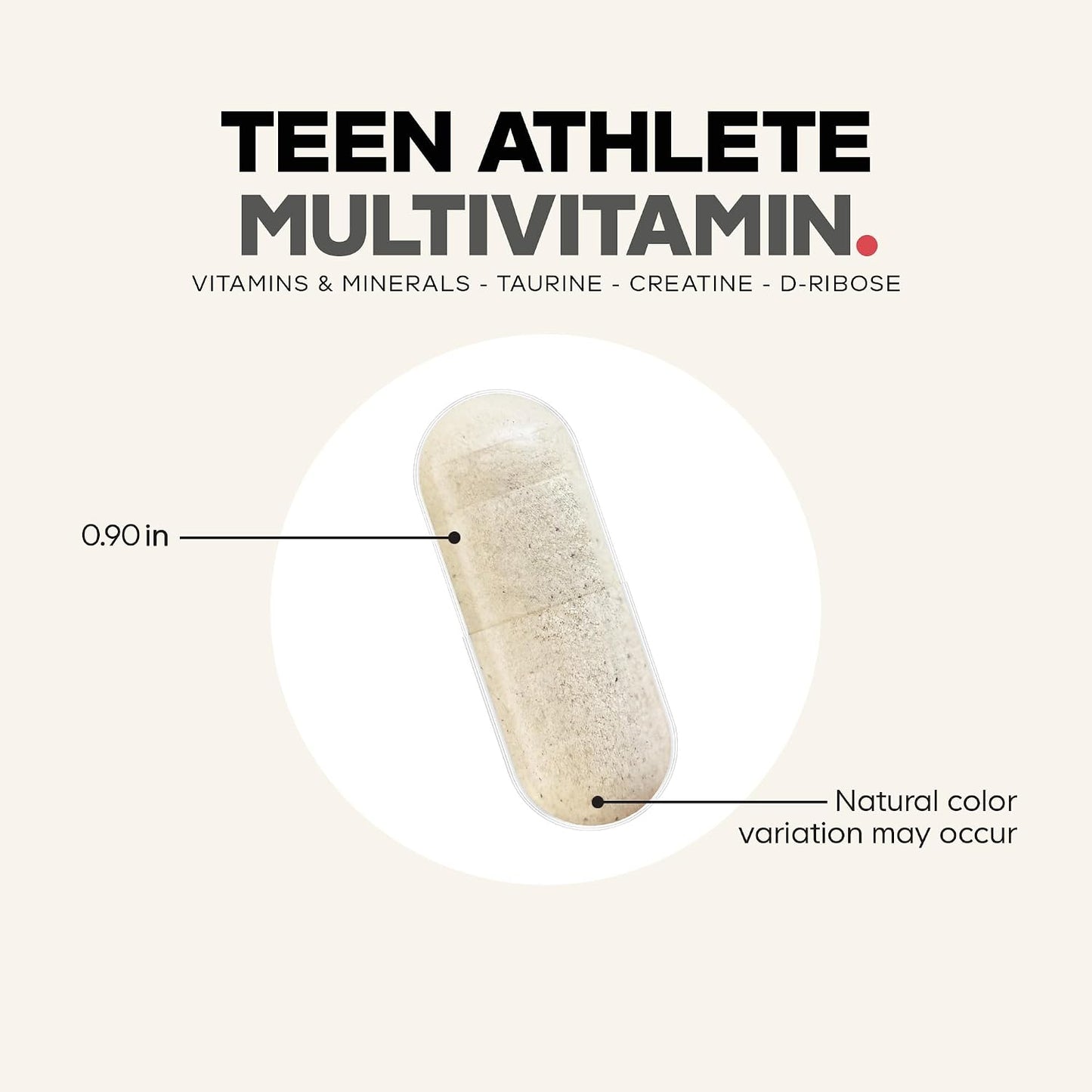 Codeage Teen Athlete Multivitamin+ Sports Supplement - Creatine, Methylated B Vitamins, Taurine, UC-II Collagen, Ferrochel Iron, Ashwagandha, Magnesium, Electrolytes - Non-GMO - 60 Capsules