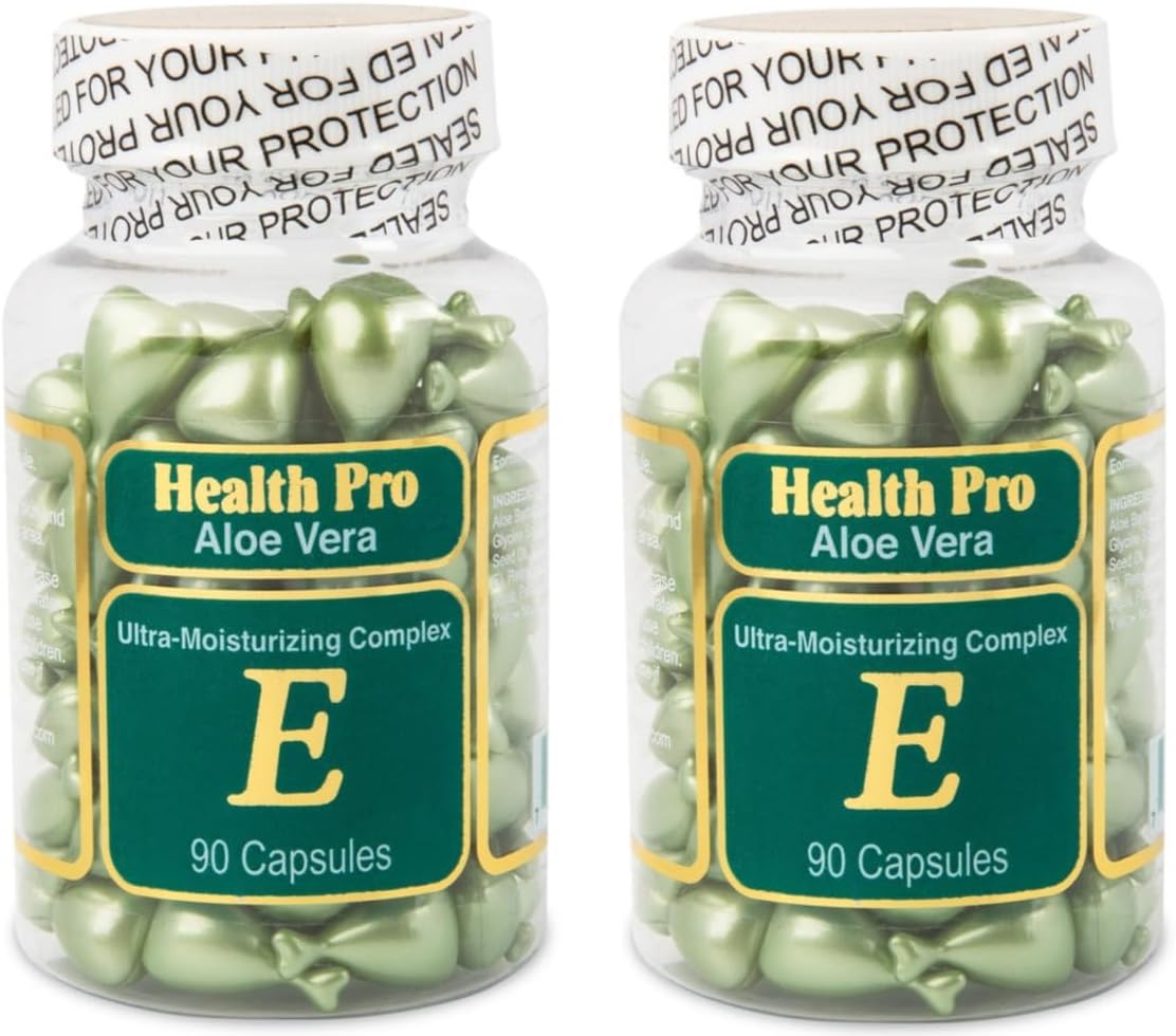 Vitamin E Skin Oil Aloe Vera, 90 Softgels (Pack of 2)