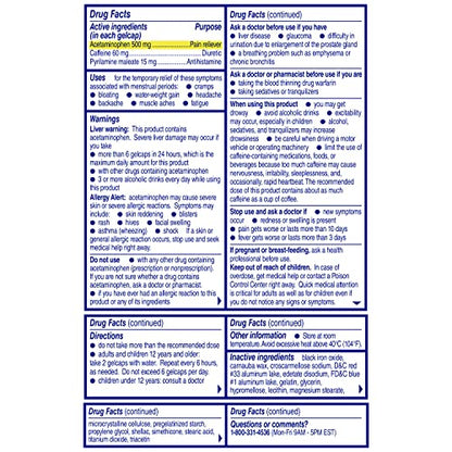 Midol Complete Gelcaps 24ct: Midol Complete Menstrual Pain Relief Gelcaps with Acetaminophen