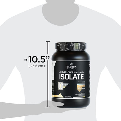 SASCHA FITNESS Hydrolyzed Whey Protein Isolate,100% Grass-Fed (2.11 Pounds)