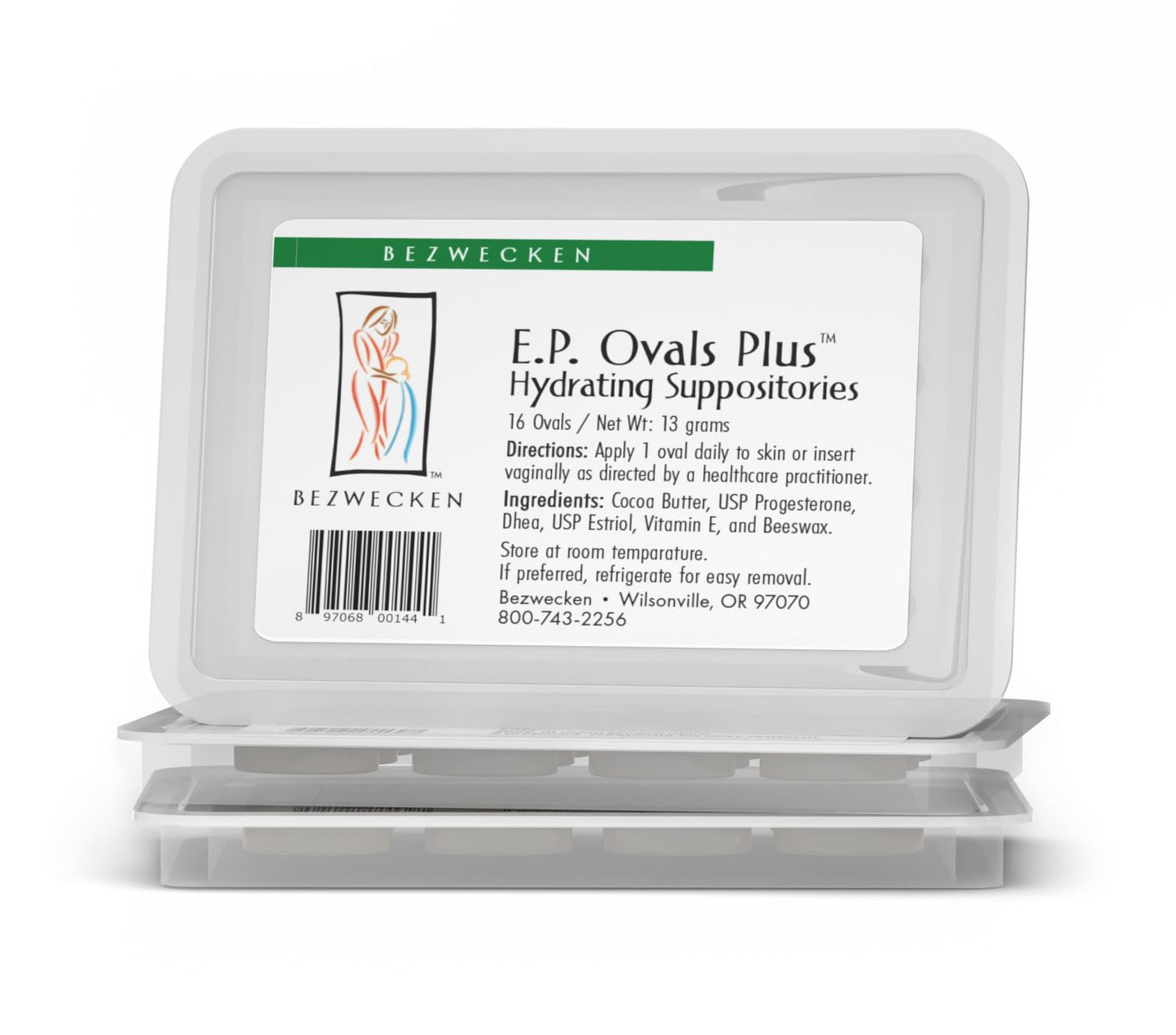 Bezwecken - E.P. Ovals Plus DHEA - 16 Ovals - Same Trusted Formula, New Improved Shape - Professionally Formulated to Alleviate Vaginal Dryness in Menopausal Women