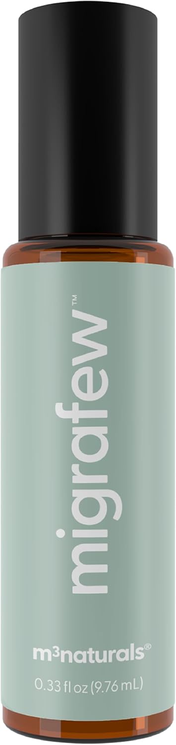 MigraFew Aromatherapy Migraine Roll On with Cooling Roller 0.33 fl oz by M3