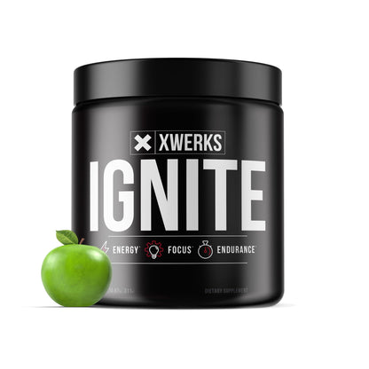 Xwerks Ignite Pre Workout Powder for Men and Women, Natural Preworkout Energy Drink Powder, Gluten Free Keto Formula for Endurance Stamina and Workout Focus, 150 mg Caffeine, 30 Servings, Orange