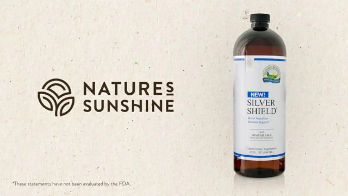 Nature's Sunshine Silver Shield Liquid, 16 Fl Oz | Colloidal Silver Liquid with Aqua Sol Technology Provides Immune Support and Protection