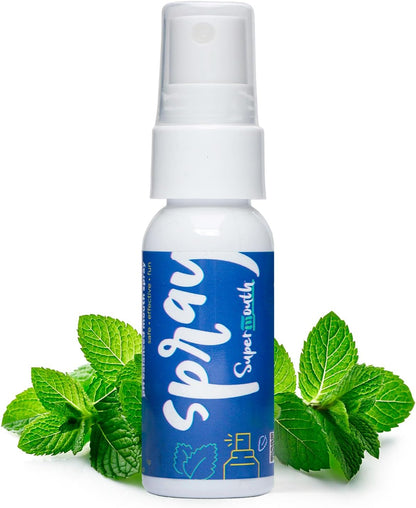 SuperMouth Fluoride Free Breath Freshener Mouth Spray, Mint
