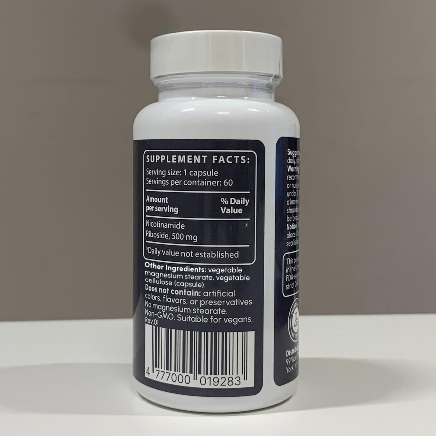partiQlar NR Supplement - High Purity Nicotinamide Riboside Capsules - NAD+ Booster for Anti-Aging, Cellular Energy & Repair - Alternative to NMN - 60 Veggie Capsules