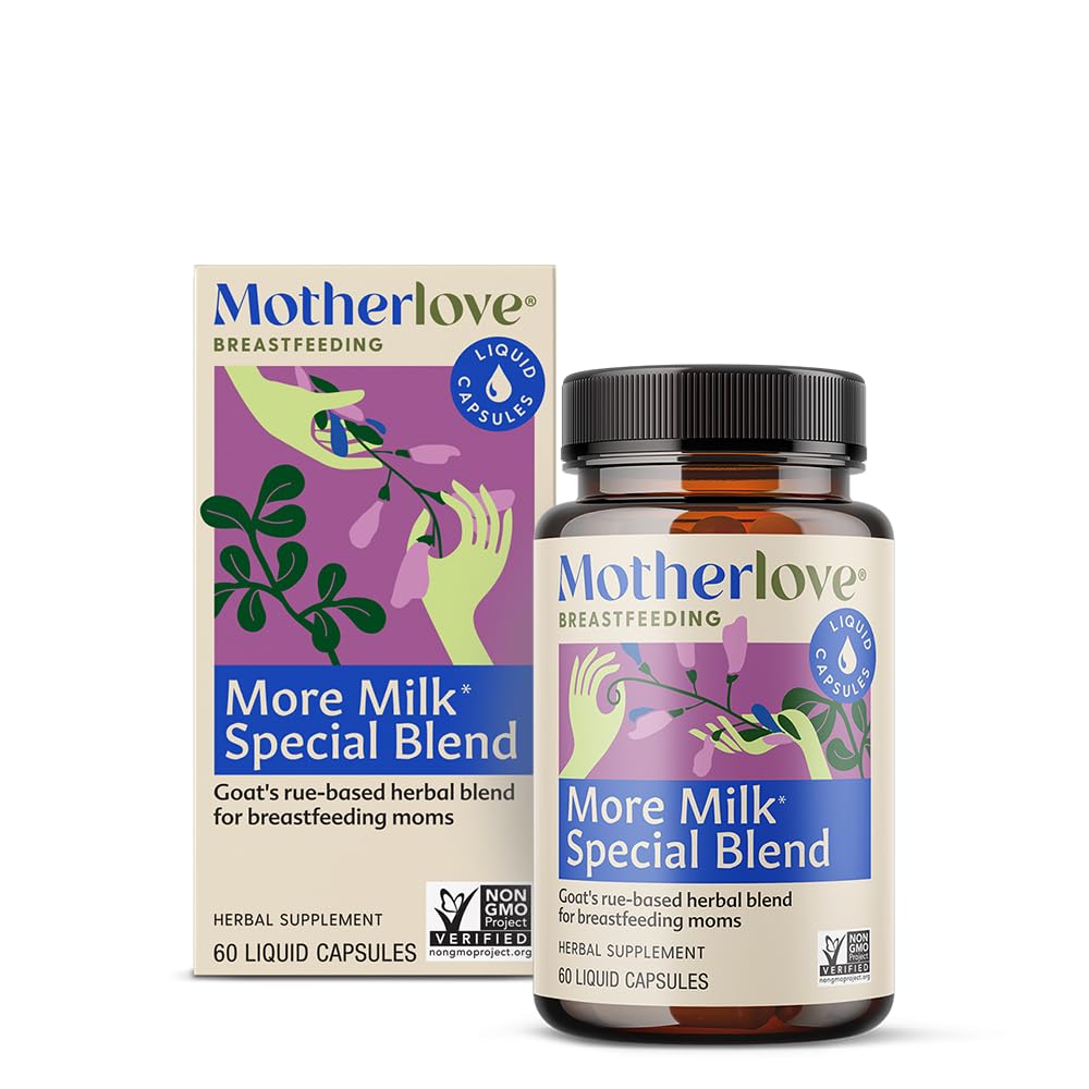 Motherlove More Milk Special Blend (60 Liquid caps) Herbal Lactation Supplement w/Goat’s