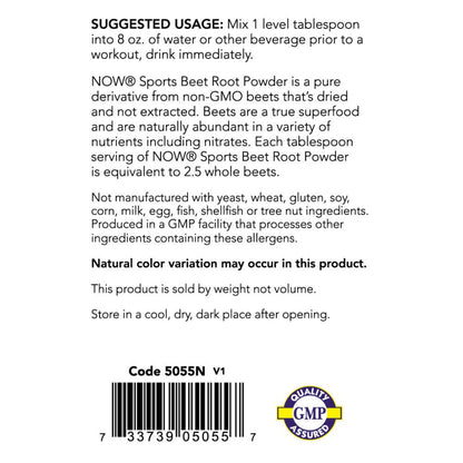 NOW Sports Nutrition, Beet Root Powder, Super Food With Naturally Occurring Nitrates
