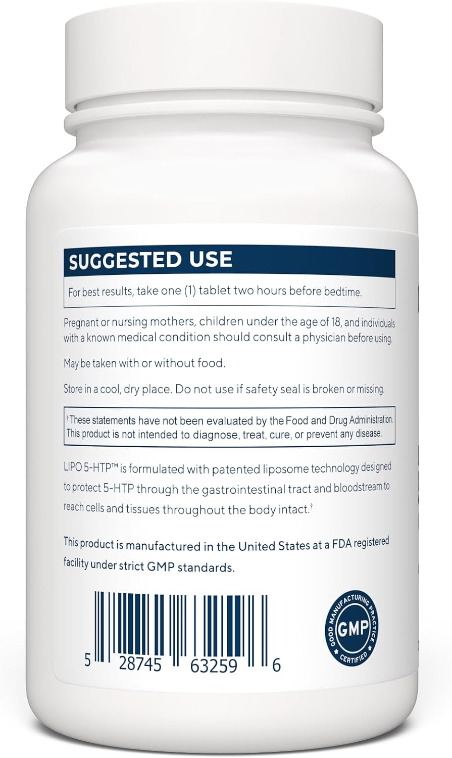 Renue By Science 5HTP | Liposomal 5 HTP Supplement | 90 5-HTP Capsules - 75mg 5-hydroxytryptophan per Serving | Amino Acid Supplement | Non-GMO | Made in the USA & Third-Party Tested
