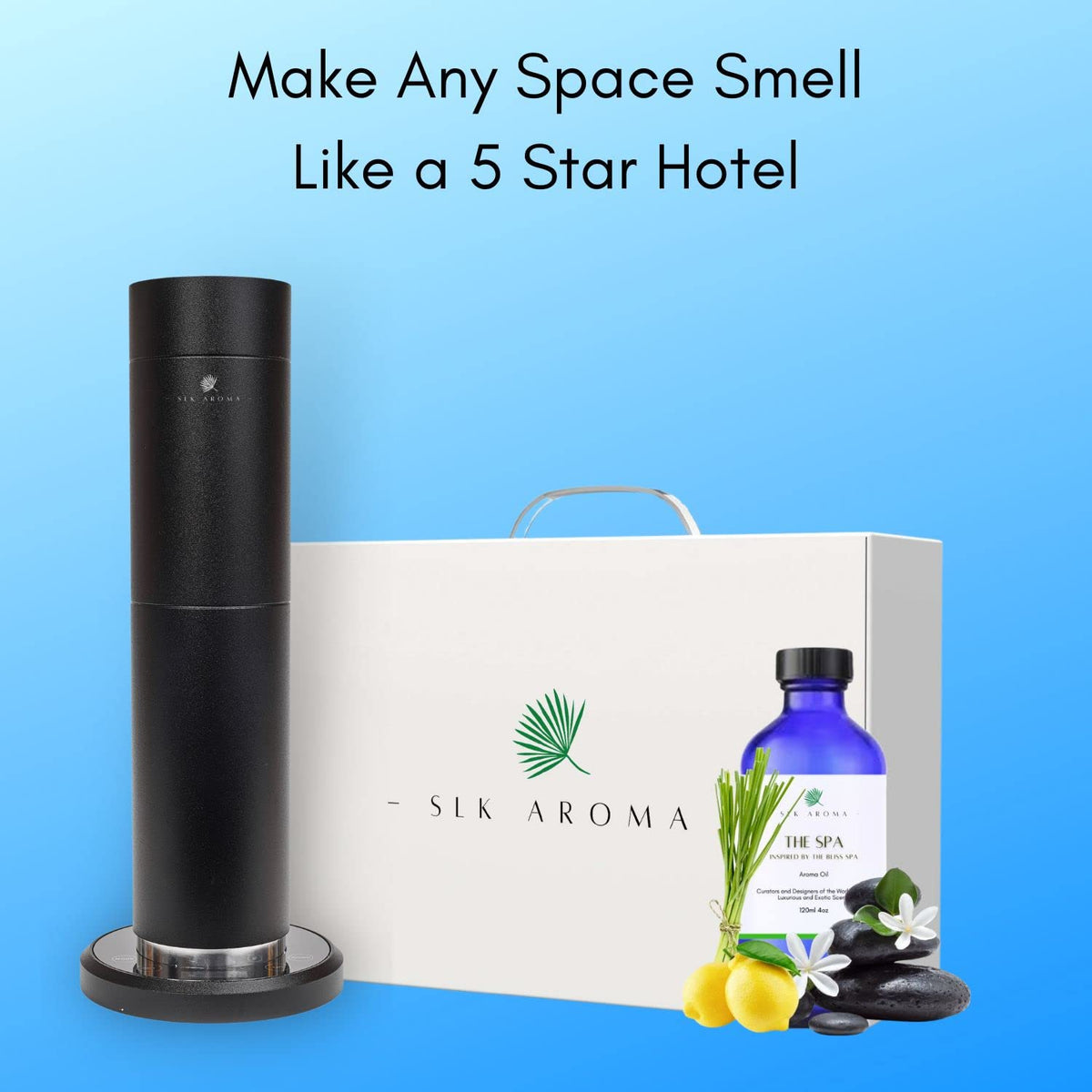 SLK Aroma, The SPA, Ultra Luxury Spa Scented Aroma Oil for Home Fragrance Diffusers - Waterless