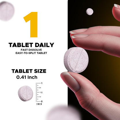 Vitabod Melatonin 20 mg Fast Dissolve Tablets with Vitamin B6, 240 Ct | Natural Berry Flavor, Sleep Support*, Non-GMO, Gluten Free, Made in USA