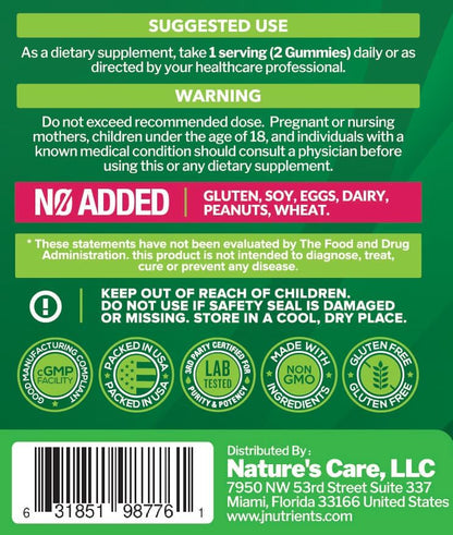 Sea Moss 3000mg Gummies with Bladderwrack and Burdock Root for Men & Women | Natural Irish Sea Moss Superfood for Immune, Thyroid and Detox Support - Extra Strength, Berry Flavor, Gluten-Free, Vegan