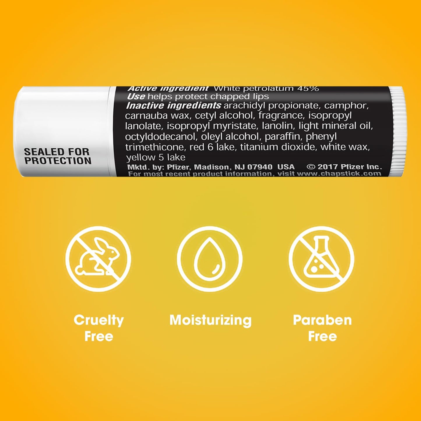 ChapStick Bulk Lip Balm, Classic Original 12-Count – Lip Moisturizer for Dry Lips, 0.15 Oz Ea