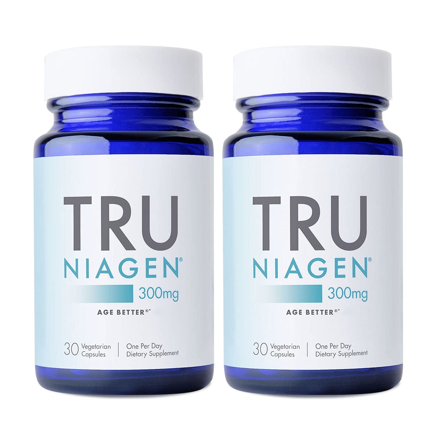 TRU NIAGEN Patented NAD+ Supplement, 300mg Niagen, 30 Servings | Nicotinamide Riboside (NR) Take 1 Daily | 1 Bottle