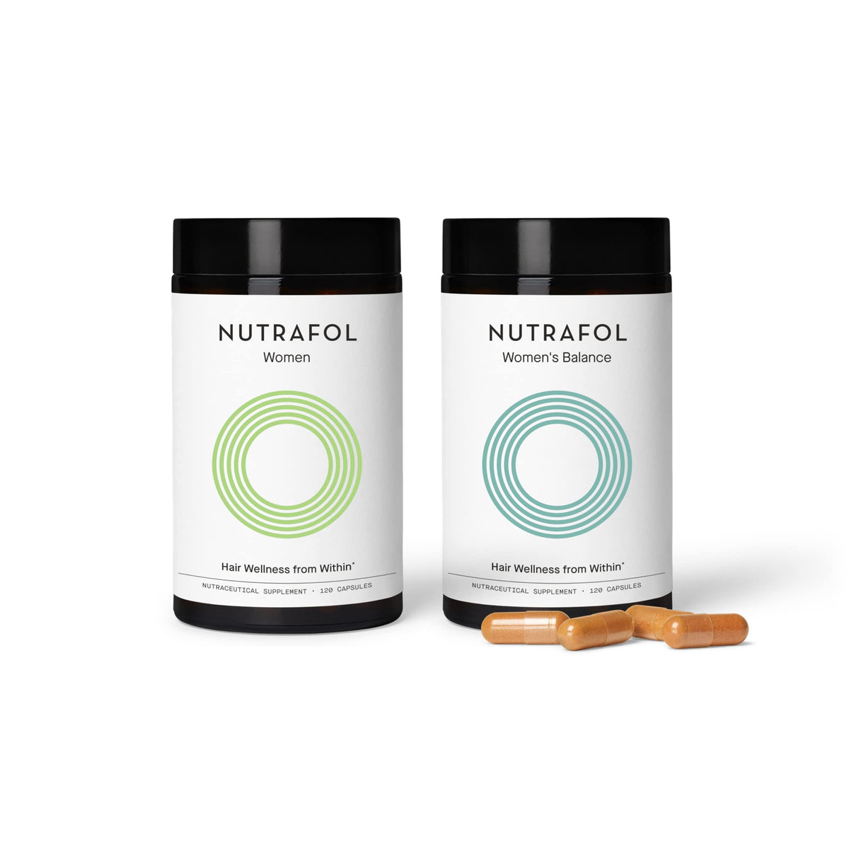 Nutrafol Hair Growth Supplement Bundle | Women Ages 18-44 + Womens Ages 45+ | Clinically Proven