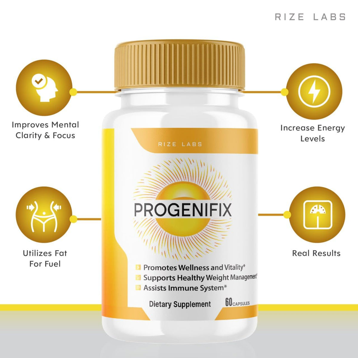 rize labs (2 Pack) Progenifix Weight Loss Supplement, Progenifix Capsules Total Body Wellness