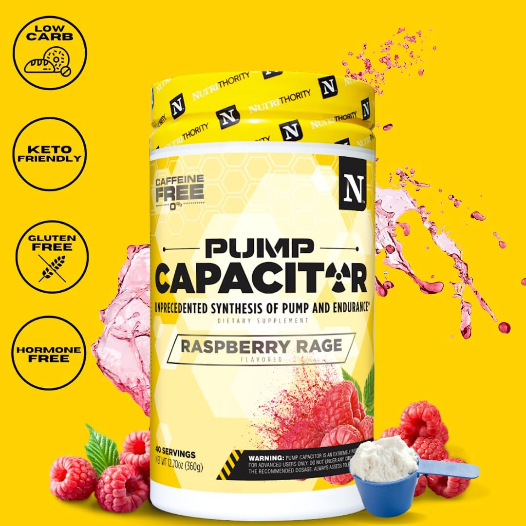 Nutrithority - Pump Capacitor Pre Workout Powder (Unflavored)