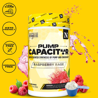 Nutrithority - Pump Capacitor Pre Workout Powder (Unflavored)