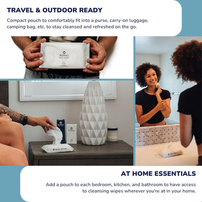 Royal Intimate Cleansing Feminine Wipes for Vaginal Hygiene, Personal Cleansing, Period Care