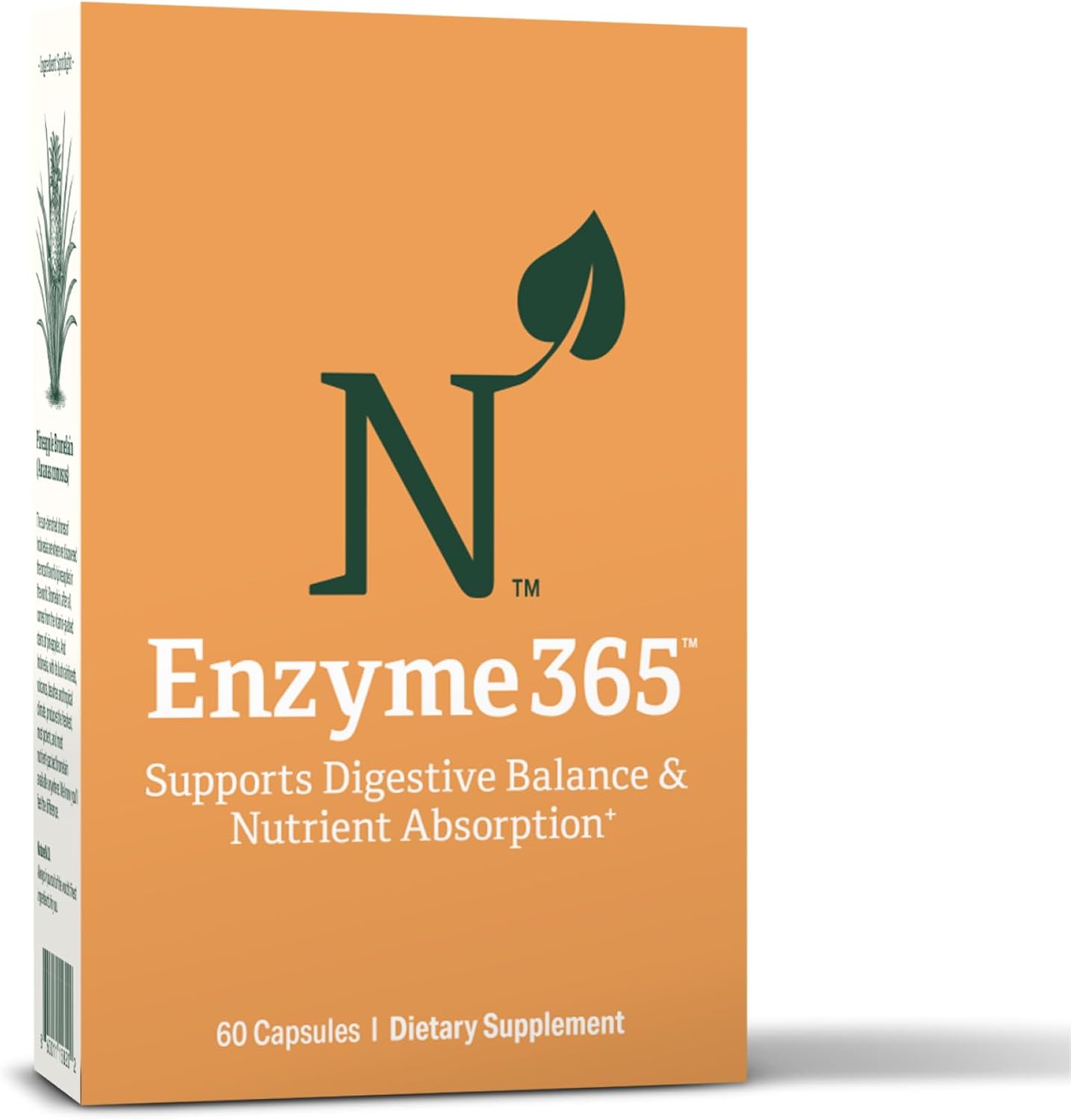 Enzyme 365 Advanced Digestive Enzymes Supplement with 17 Enzymes & Soothing Herbs | Supports Digestion, Reduces Bloating & Gas, Boosts Nutrient Absorption & Energy | 30 Servings | 17 Enzymes & Soothing Herbs, Supports Digestion, Reduces Bloating & Gas, Bo