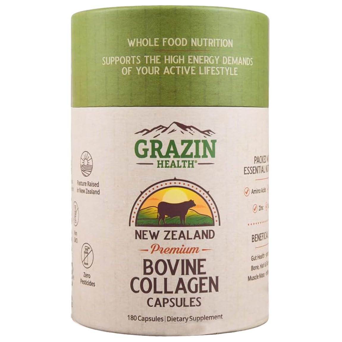 Bovine Organ Complex 3000mg per Serving (30 Servings) | Pancreas, Liver, Spleen, Kidney, Heart (600 Mg per Organ per Capsule) Grass Fed