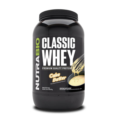 NutraBio Classic Whey Protein Powder- 25G Protein Per Scoop - Full-Spectrum Amino 