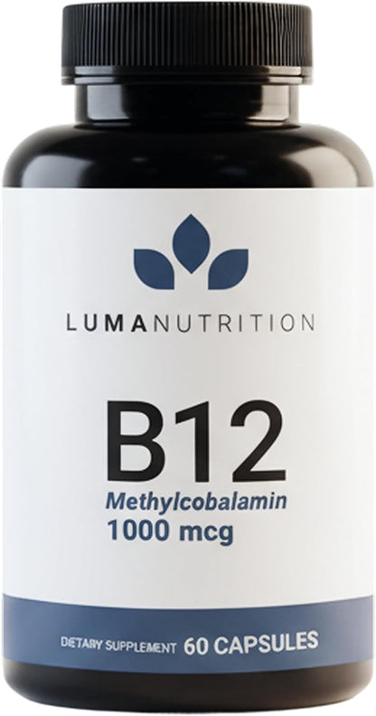 Luma Nutrition Vitamin B12 Methylcobalamin 1000 mcg - 60 Capsules