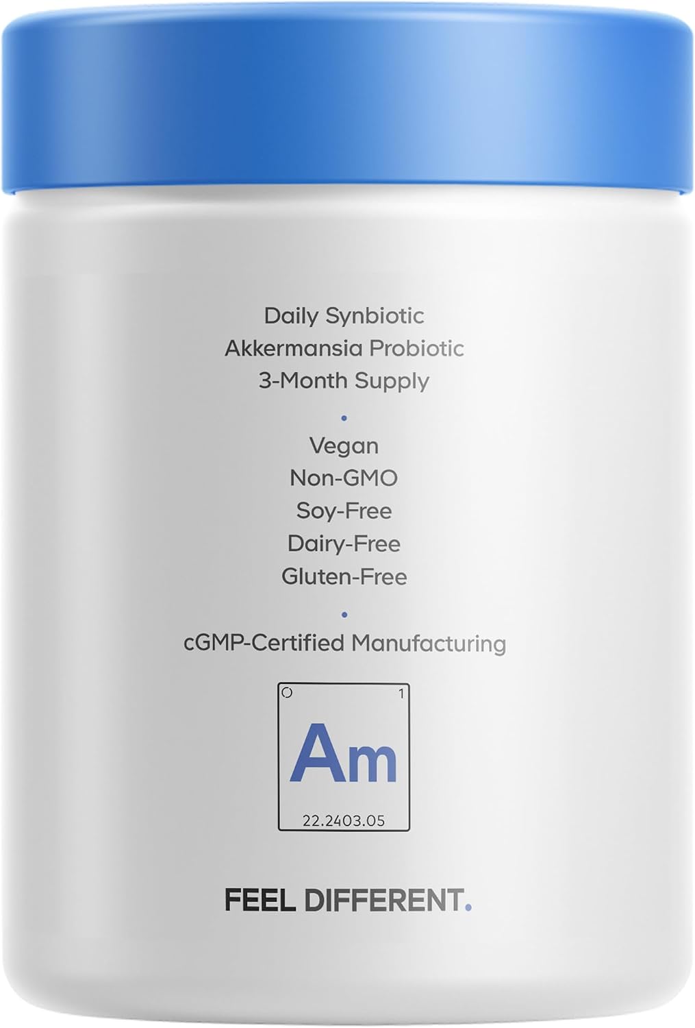 Codeage Akkermansia Muciniphila Probiotic Ultra - High-Potency 500M AFUs Akkermansia Probiotic Supplement - Enhanced Daily Probiotic & Prebiotic, Chicory Inulin - 3-Month Supply - 90 Capsules
