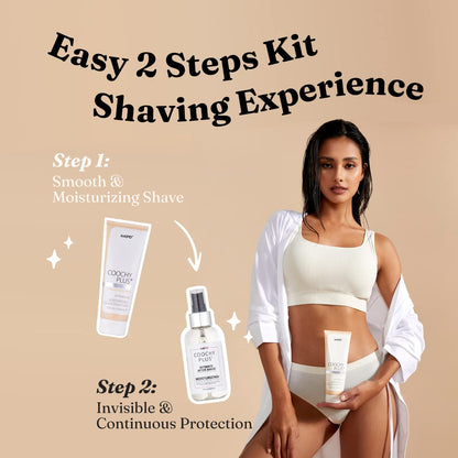 Coochy Plus Intimate Shaving Complete Kit - FRAGRANCE FREE & After Shave Protection