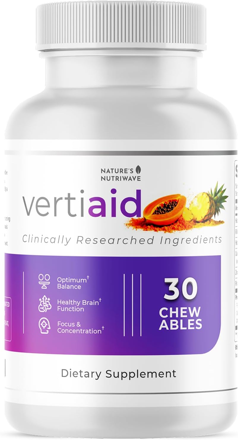VertiAid – Vitamins, Minerals & Botanical Chewables – 30 Ct, 1 Month Supply | Vitamins, minerals & botanicals | Non-GMO, No Stimulants, Made in USA | Chewable daily tablet