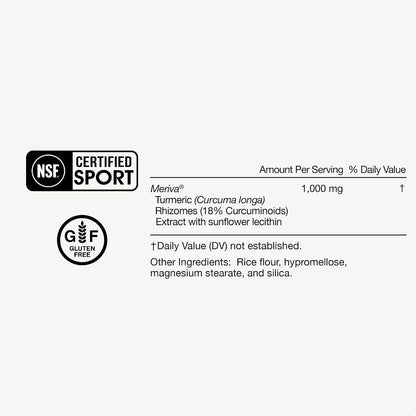 Momentous Turmeric Supplement 1,000 mg - Natural Antioxidant Turmeric Curcumin for Foundational Health - NSF Certified for Sport - Gluten-Free - 30 Servings - 60 Capsules