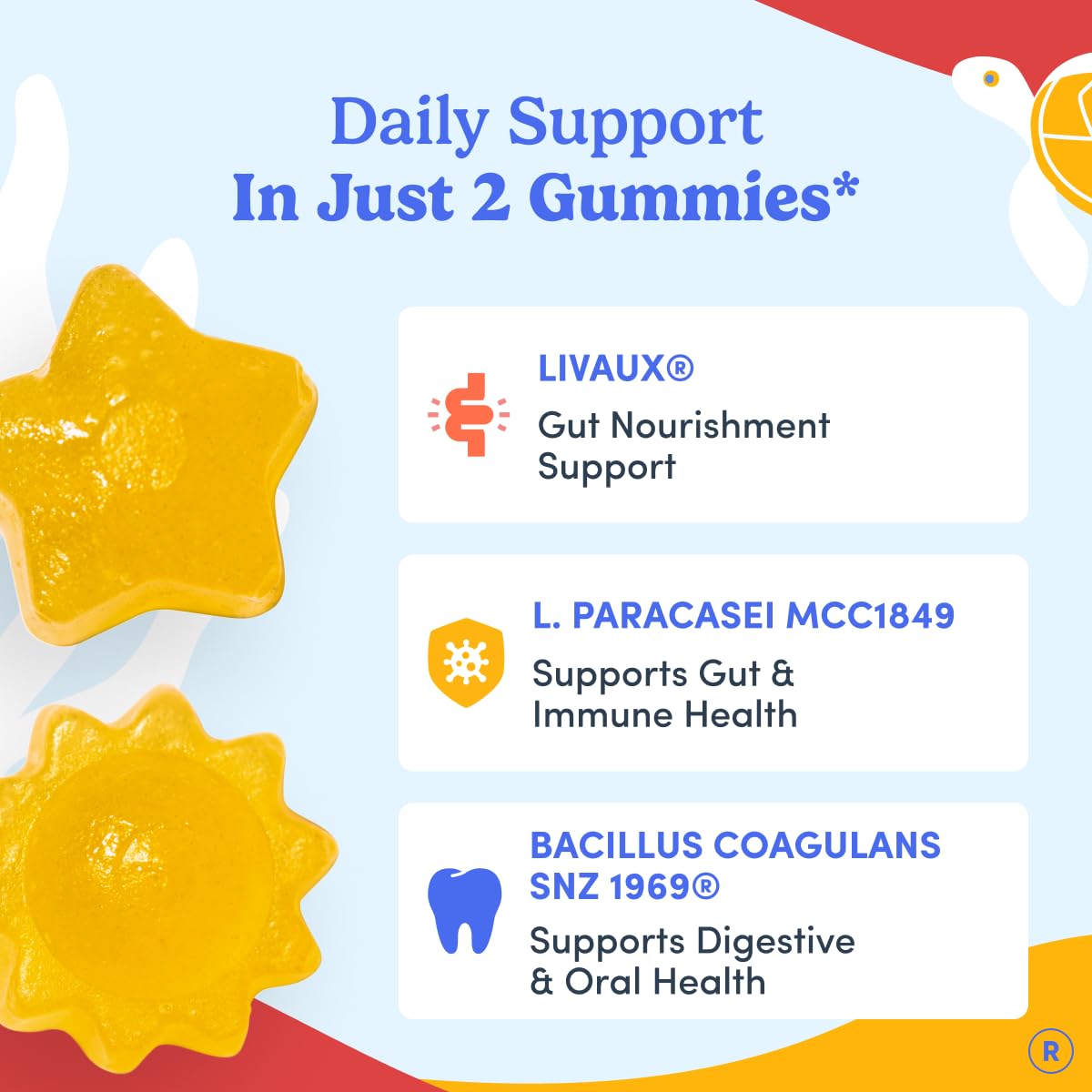 FIRST DAY Probiotic for Teens Ages 13-18, 3-in-1 Gummies, 60ct