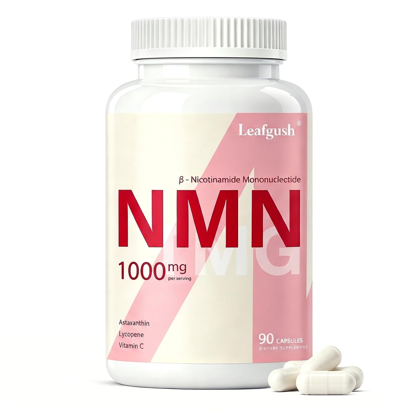 NMN Supplement 1000mg Complex, NAD+ Precursor Support, with NMN 600mg & TMG 250mg, Nicotinamide Mononucleotide Formula with Astaxanthin, Lycopene & Vitamin C, 5-in-1 Daily Cellular Energy Support