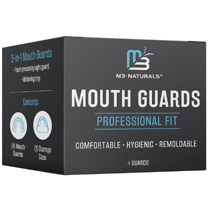 Dental Mouth Guard for Sleeping, Night Guard, BPA-Free, 4 Guards by M3