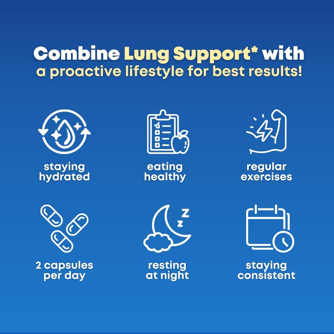 Mullein Leaf Extract & NAC Lung Detox Cleanse- N-Acetyl Cysteine, Marshmallow Root, Bromelain - Lung Health, Sinus, Mucus Removal Support Supplement for Smokers - 90 Capsules, Non-GMO, Gluten-Free