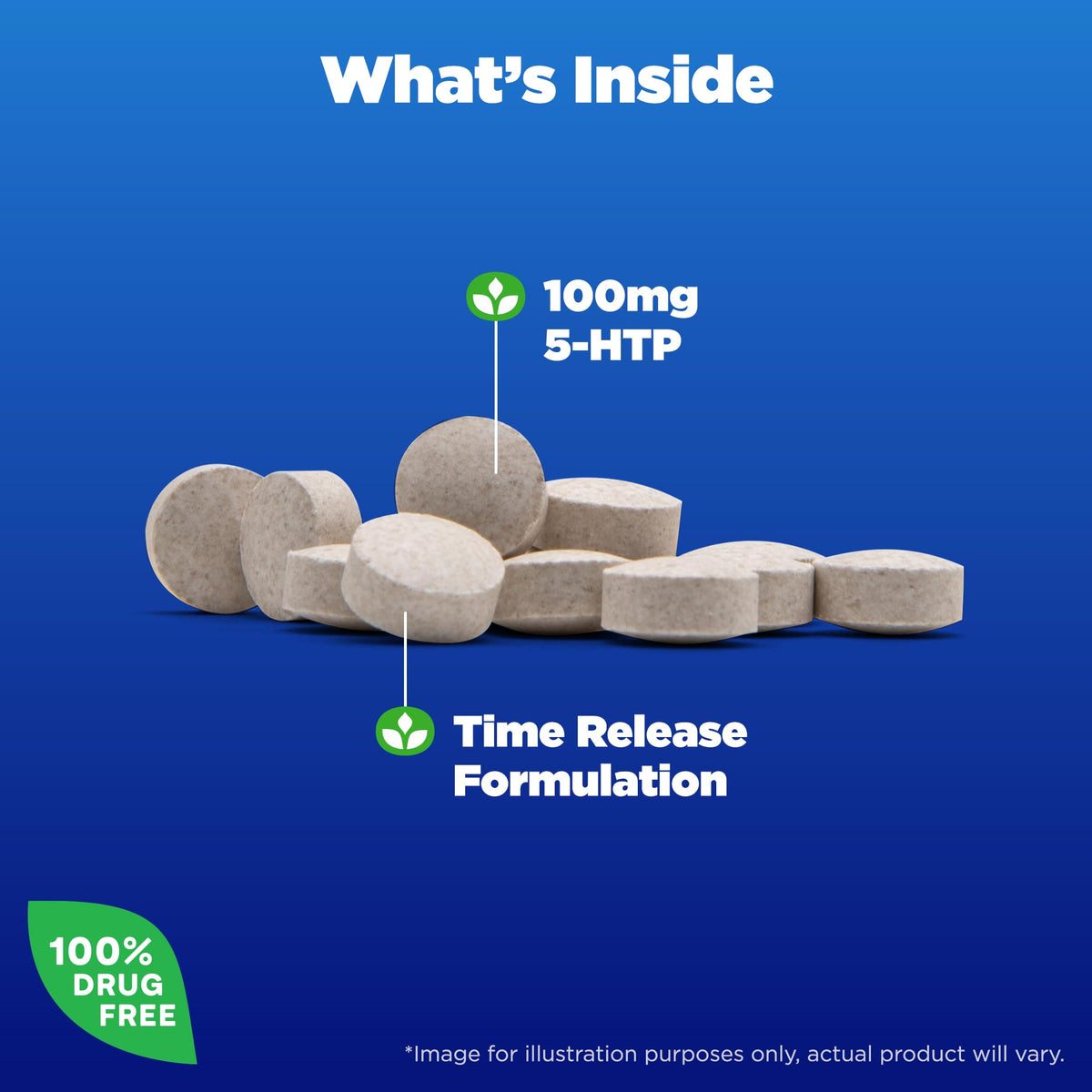 Natrol 5-HTP 100mg, Dietary Supplement Helps Support a Balanced Mood, 90 Time