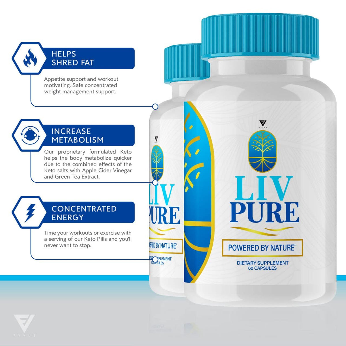 (3 Pack) Liv Pure Pills, Livpure Liver Detox Cleanse Management Capsules Advanced