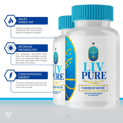 (3 Pack) Liv Pure Pills, Livpure Liver Detox Cleanse Management Capsules Advanced