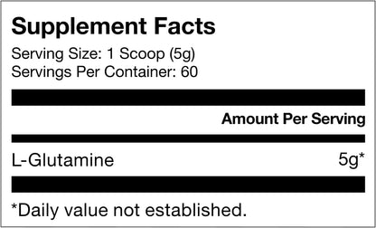 Momentous L-Glutamine Powder - Gut Health & Muscle Recovery Supplement - Boosts Exercise Performance & Immune Function - NSF Certified for Sport - 5 g - 60 Servings