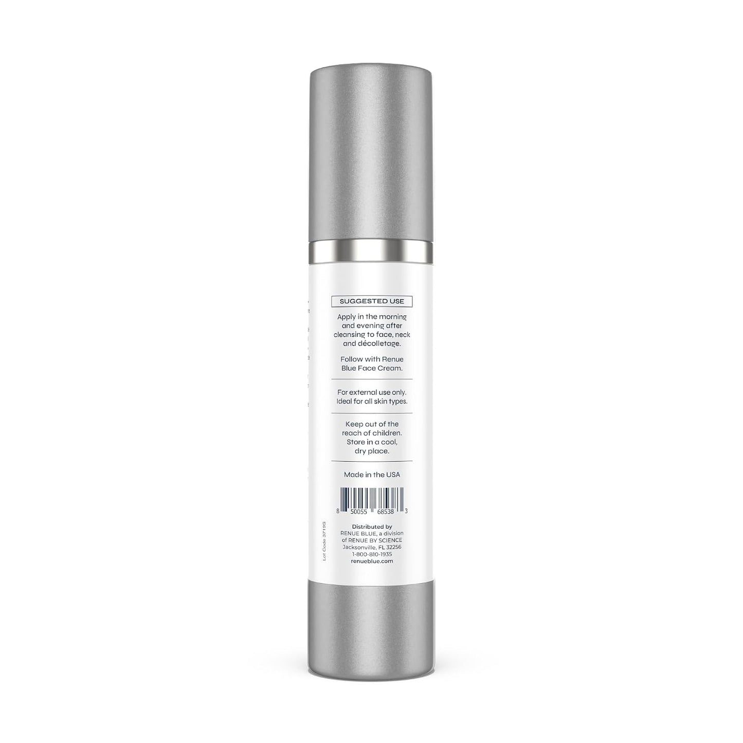 Renue Blue Methylene Blue Face Serum - Liposomal NAD+ Complex and Nutrients for Skin Rejuvenation, Deep Hydration, and Anti-Aging Support