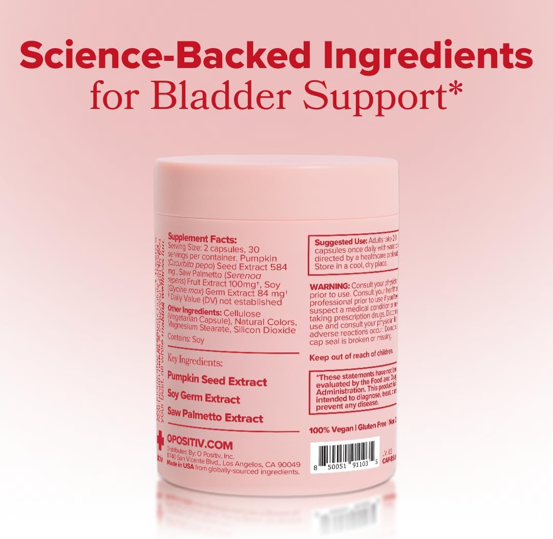URO Bladder Control Supplement for Urgency & Frequency – 30-Day Supply