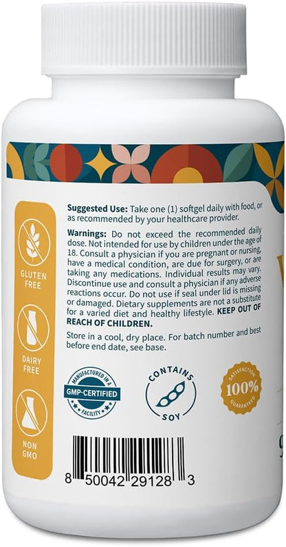 Pattern Wellness Vitamin E 400 IU – Supports Antioxidant, Immune & Cellular Health – 90 Softgels, 3rd Party Lab Tested