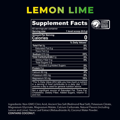 REDMOND Re-Lyte Sugar Free Electrolyte Powder Mix (Strawberry Lemonade) | Zero Sugar Electrolytes, Hydration Powder