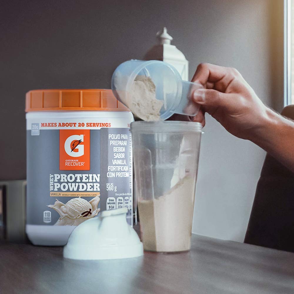 Gatorade Whey Protein Powder, 20 Servings Per Canister, 20 g of Protein Per Serving