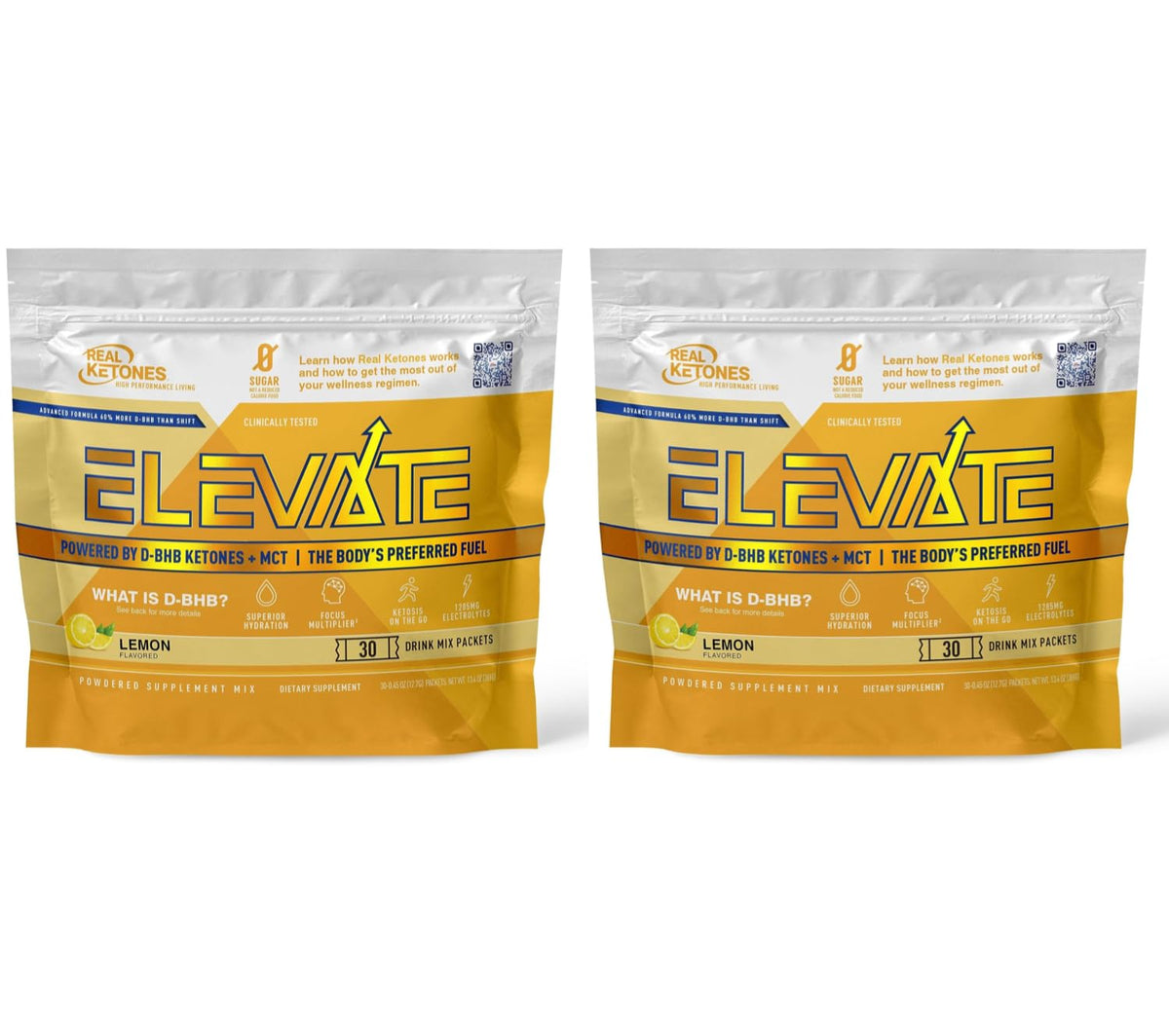 Real Ketones Lemon Twist - Exogenous Keto D BHB + MCT + Electrolytes Drink Mix Supple