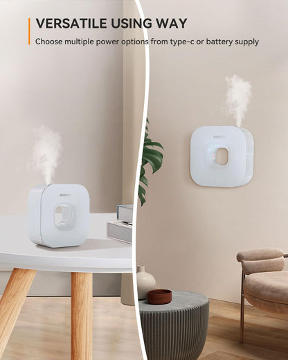 MEIDI Waterless Essential Oil Diffuser - Bluetooth Cordless Aromatherapy Diffuser with App Control